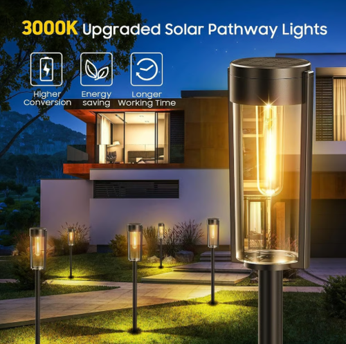 🏡Solar Pathway Lamps✨(Buy 3 Get 4）