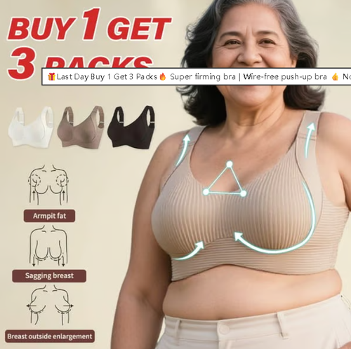 🎁Last Day Buy 1 Get 3 Packs🔥 Super firming bra | Wire-free push-up bra 👍 No more sagging breasts