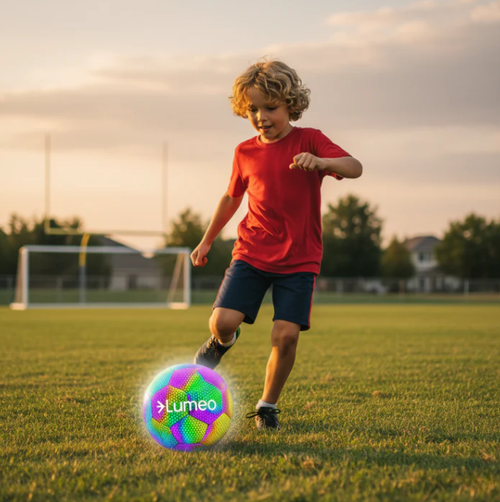 HOLOGRAPHIC GLOWING REFLECTIVE SOCCER BALL⚽