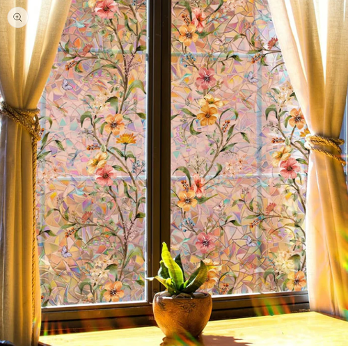 🔥 Static patterned window sticker