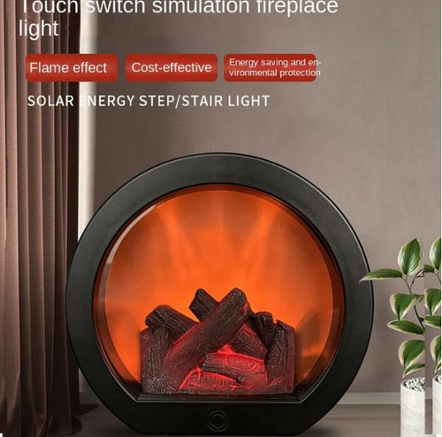 Vlamloze LED-haardlantaarn— Breng de gezellige gloed van een open haard naar elke muur!