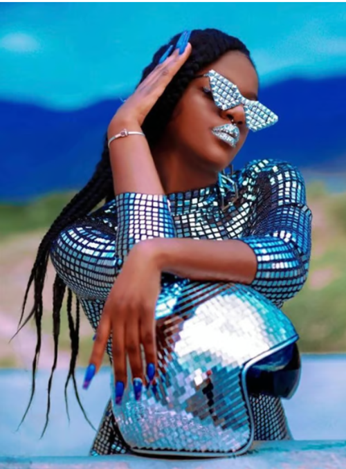 Disco ball Helmet with Retractable Visor