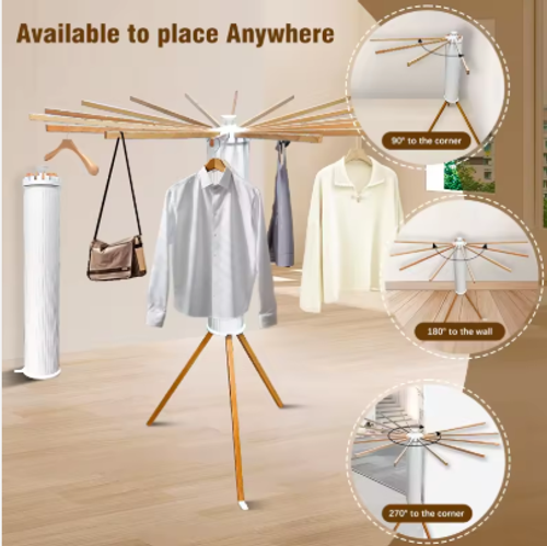 Space-Saving Octopus style Rotating Laundry Drying Rack | Heavy Quality