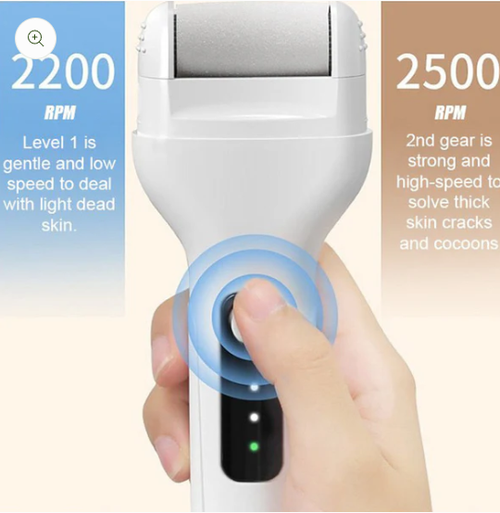 🔋🦶Rechargeable Electric Foot Exfoliating Scrubber🌟 Gently Exfoliates, Smooths Feet, Essential for Home Pedicures!