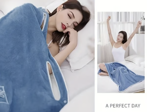 Plus Size Women's Wearable Shower Skirt