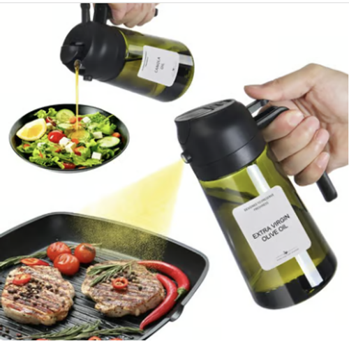 🎁💕2 in 1 Glass Oil Sprayer & Dispenser🔥