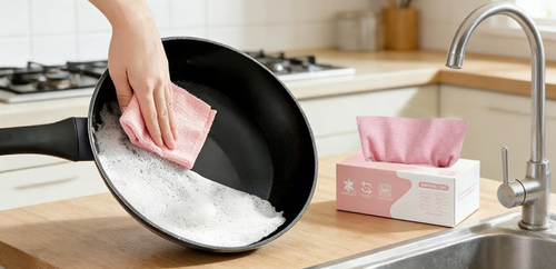 Microfiber Cleaning Cloths in a tissue box! 📦