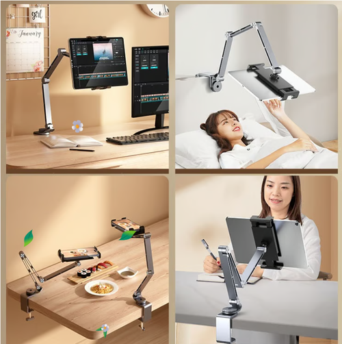 🥰360-degree rotating adjustable and stable multifunctional aluminum alloy stand metal cantilever desktop mobile phone iPad stand