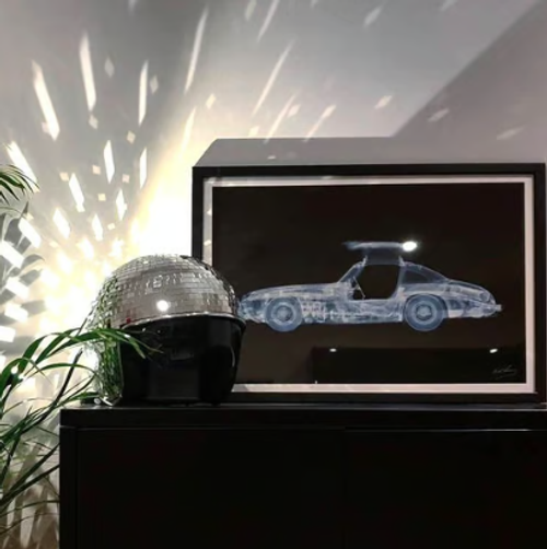 Disco ball Helmet with Retractable Visor