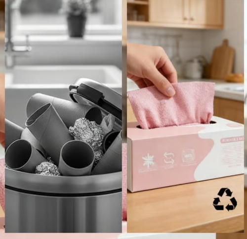 Microfiber Cleaning Cloths in a tissue box! 📦