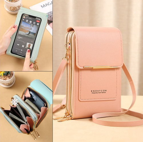 👜 Saldi esclusivi 50% di sconto! 📱 Borsa messenger da donna con touchscreen