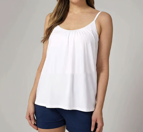 Loose-fitting Tank Top With Built-in Bra（Buy one）（Plus-size underwear, please specify color and size.）