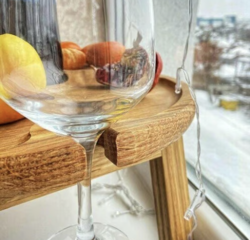 🥳Wooden Outdoor Folding Picnic Table-With Glass Holder