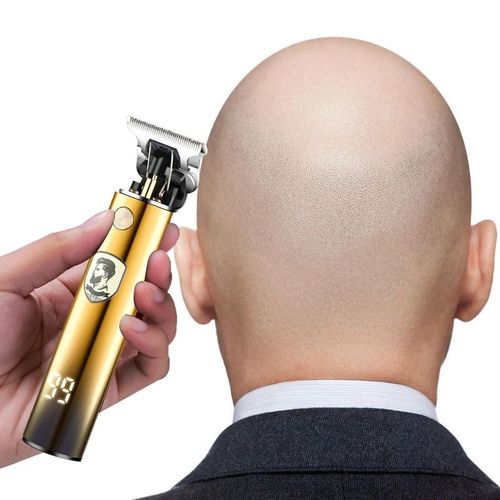 The hair clipper has an all-metal body, is long-lasting and sharp, and has low noise. It is simple and stylish to cut your own hair!