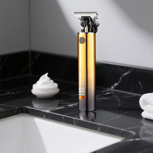The hair clipper has an all-metal body, is long-lasting and sharp, and has low noise. It is simple and stylish to cut your own hair!