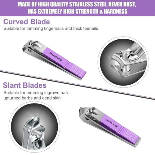 This 16-piece set of professional stainless steel nail clippers is durable and delivers sharp cuts. One-stop care for your hands, showcasing quality and attention to detail.
