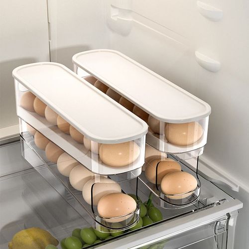 No more worrying about eggs rolling around! Recommended super easy-to-use refrigerator egg storage box