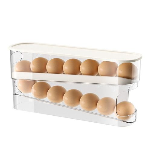 No more worrying about eggs rolling around! Recommended super easy-to-use refrigerator egg storage box
