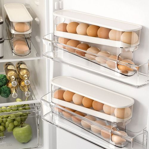 No more worrying about eggs rolling around! Recommended super easy-to-use refrigerator egg storage box