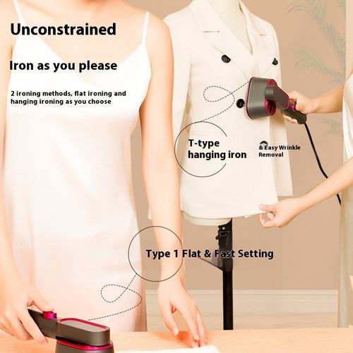 Portable steam iron, quick wrinkle removal, suitable for home and business trips
