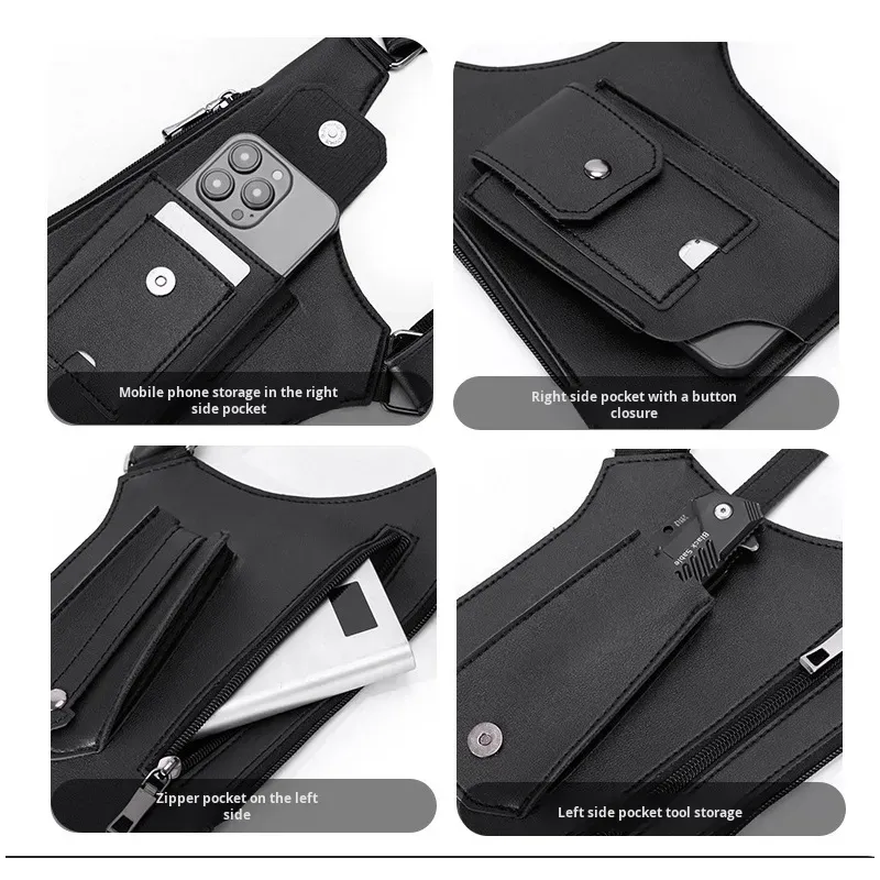 A bag of all things: Men's multi-functional tactical vest bag (retro style)
