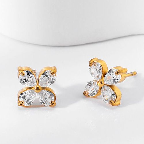 New Light Luxury Zircon Jewelry Four-Piece Set | Ingenious Craftsmanship Illuminates Your Sophisticated Beauty