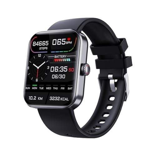 Flagship W57L50+ smartwatch with non-invasive blood sugar, blood pressure, oxygen, heart rate, and temperature monitoring, multi-function sleep monitoring, and long battery life