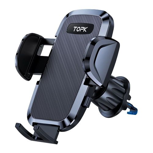 TOPKD36 Car Phone Holder: 360° Rotating Air Vent Holder + Strong Gravity Hook + Universal Phone Navigation