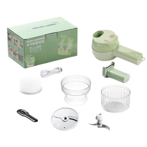 Gatling-type vegetable cutter, multi-functional kitchen garlic press