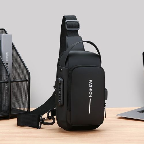 combination lock  chest bag