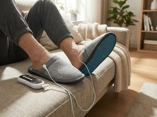 🔥🔥🔥Limited-time 20% off: the latest high-tech electronic pulse therapy massage slippers