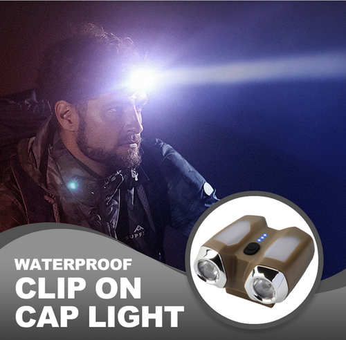 😀🔥New Arrivals, Today's Special Offers🔥Multi-Purpose Waterproof Clip on Cap Light
