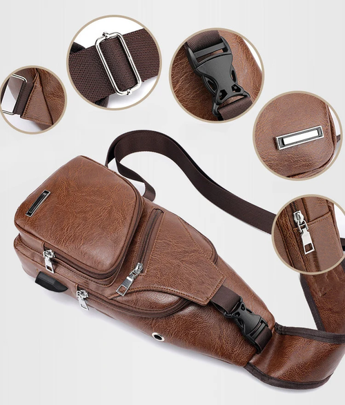Leisure Fashion USB Charging Case Crossbody Bag