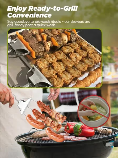 🔱3 Way Grill Skewers - Grill Savant