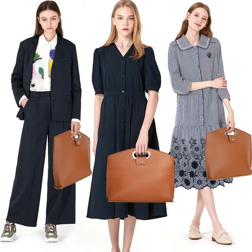 😊🎁Last Day50% OFF✨Waterproof Leather 14-16In 2PCS Laptop Bag for Women Handbag