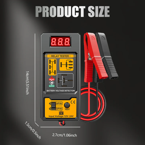 Automotive Relay Voltage Tester with LED Indicator