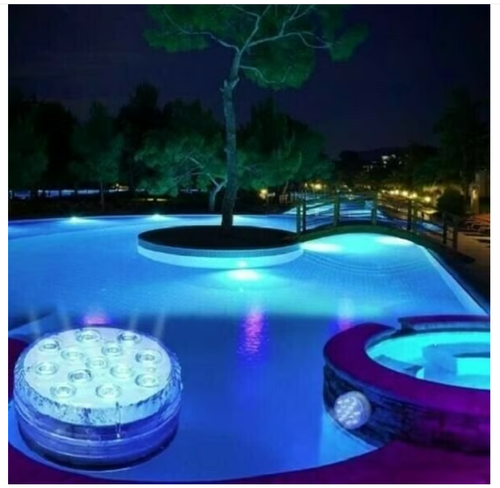 💥Buy one, get three free—end up with four💥Submersible LED Pool Lights (RF Remote Control )