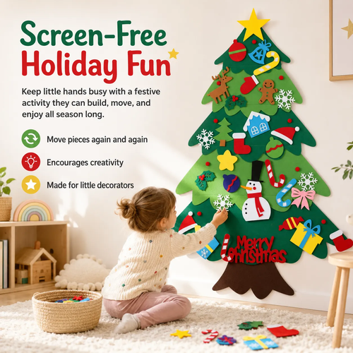 🎄✨New DIY Felt Christmas Tree Set🎁limited 50% off