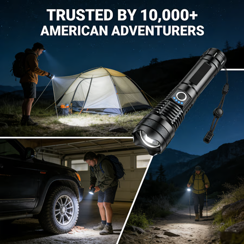 ✨Rechargeable LED Flashlight - High Lumen, Waterproof, Ultra Bright Flashlight for Emergencies（No ignition function）