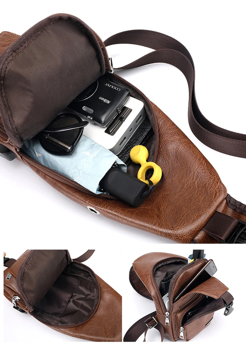 Leisure Fashion USB Charging Case Crossbody Bag