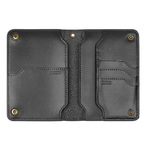 Cowhide multifunctional wallet passport bag travel ticket storage passport holder