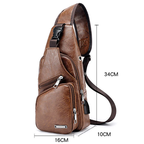 Leisure Fashion USB Charging Case Crossbody Bag