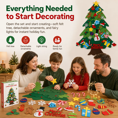 🎄✨New DIY Felt Christmas Tree Set🎁limited 50% off