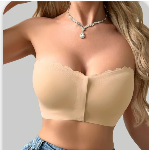 😀Buy one, get one free🔥❤️Seamless Front Closure Strapless Bandeau Bra🔥Hot-selling items, today's special deals🔥