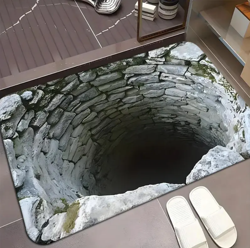😀🔥✨Endless Abyss Illusion Doormat – Mind-Bending 3D Visual Effect🔥😀