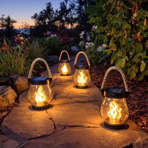 Sun-Powered Flame Ambience Lamp