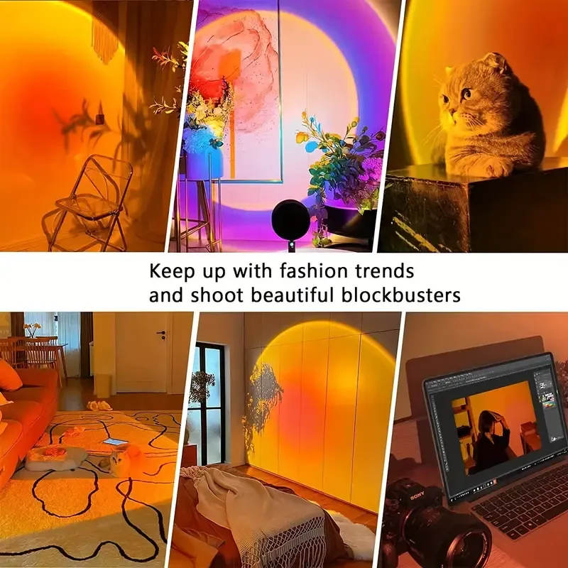 Sunset LED Night Light Projector with Remote