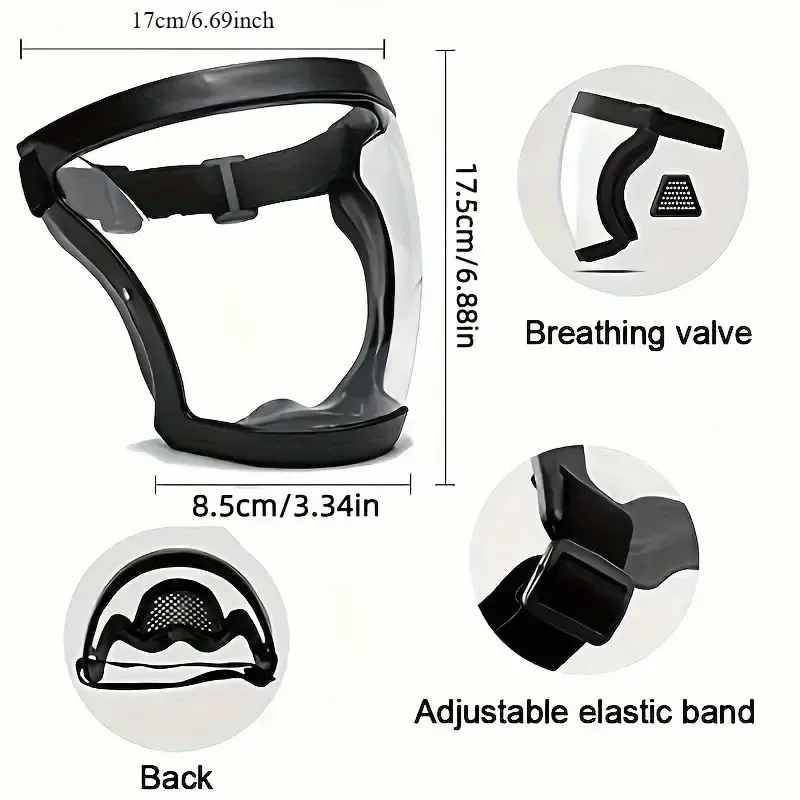 Multi-Purpose Full Face Shield | Anti-Splash Safety Mask for Kitchen, Industry & DIY - Nigeria