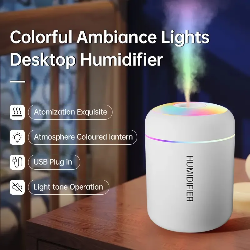 Mini Car Humidifier Nano Mist with Colorful LED Light - Portable USB Aromatherapy Diffuser for Nigeria