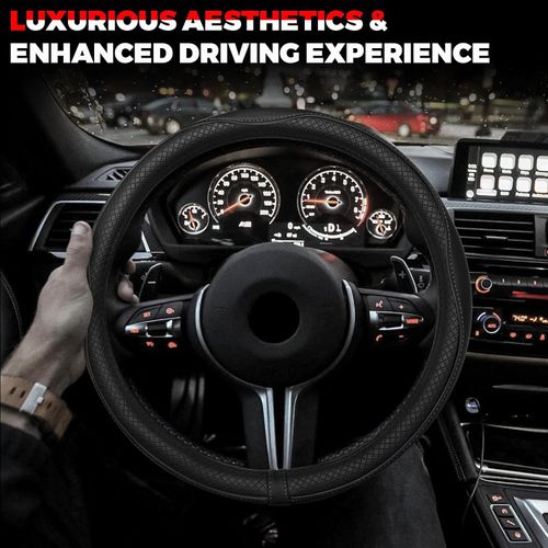 Universal Microfiber Leather Steering Wheel Cover